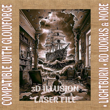 SEA 3d illusion & laser - ready files - 3DWave.us
